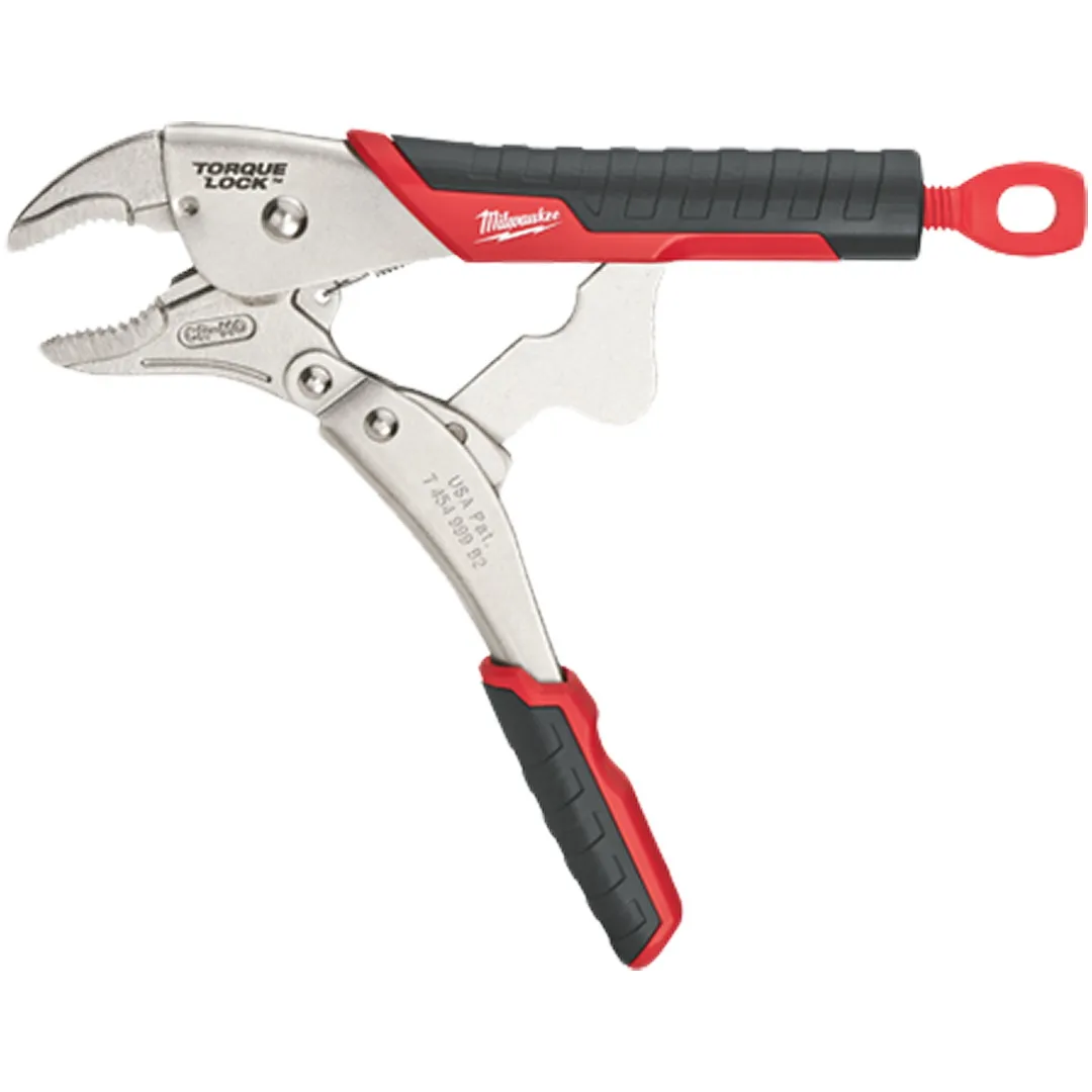 MILWAUKEE MILWAUKEE 10" TORQUE LOCK Straight Jaw Locking Pliers with Grip MILWAUKEE MILWAUKEE 10" TORQUE LOCK Straight Jaw Locking Pliers with Grip