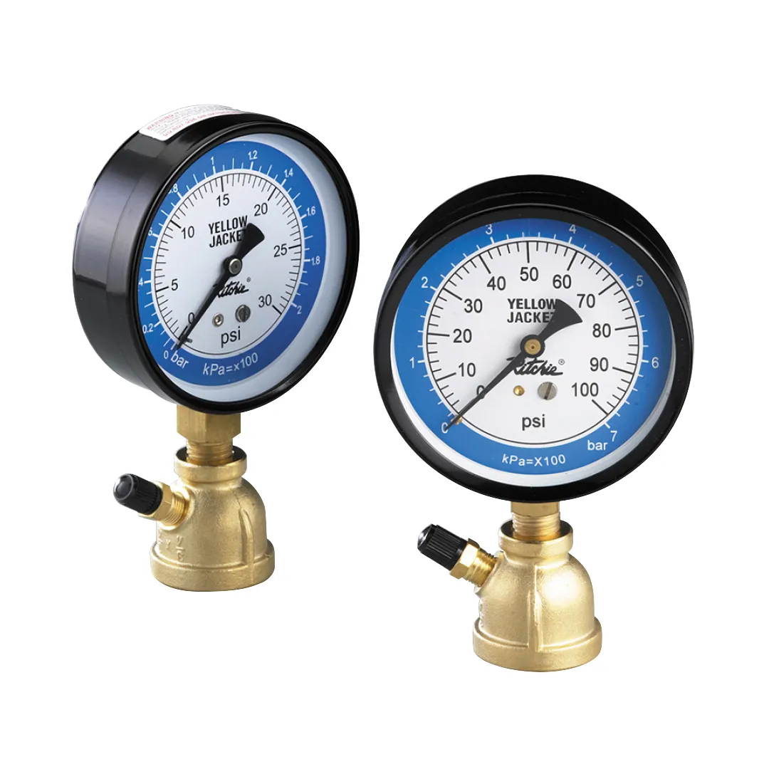 YELLOW JACKET YELLOW JACKET 3 1/2" Gas Pipe Pressure Test Gauge YELLOW JACKET YELLOW JACKET 3 1/2" Gas Pipe Pressure Test Gauge