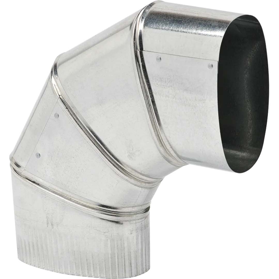 Galvanized 90° Flat Oval Elbows Galvanized 90° Flat Oval Elbows