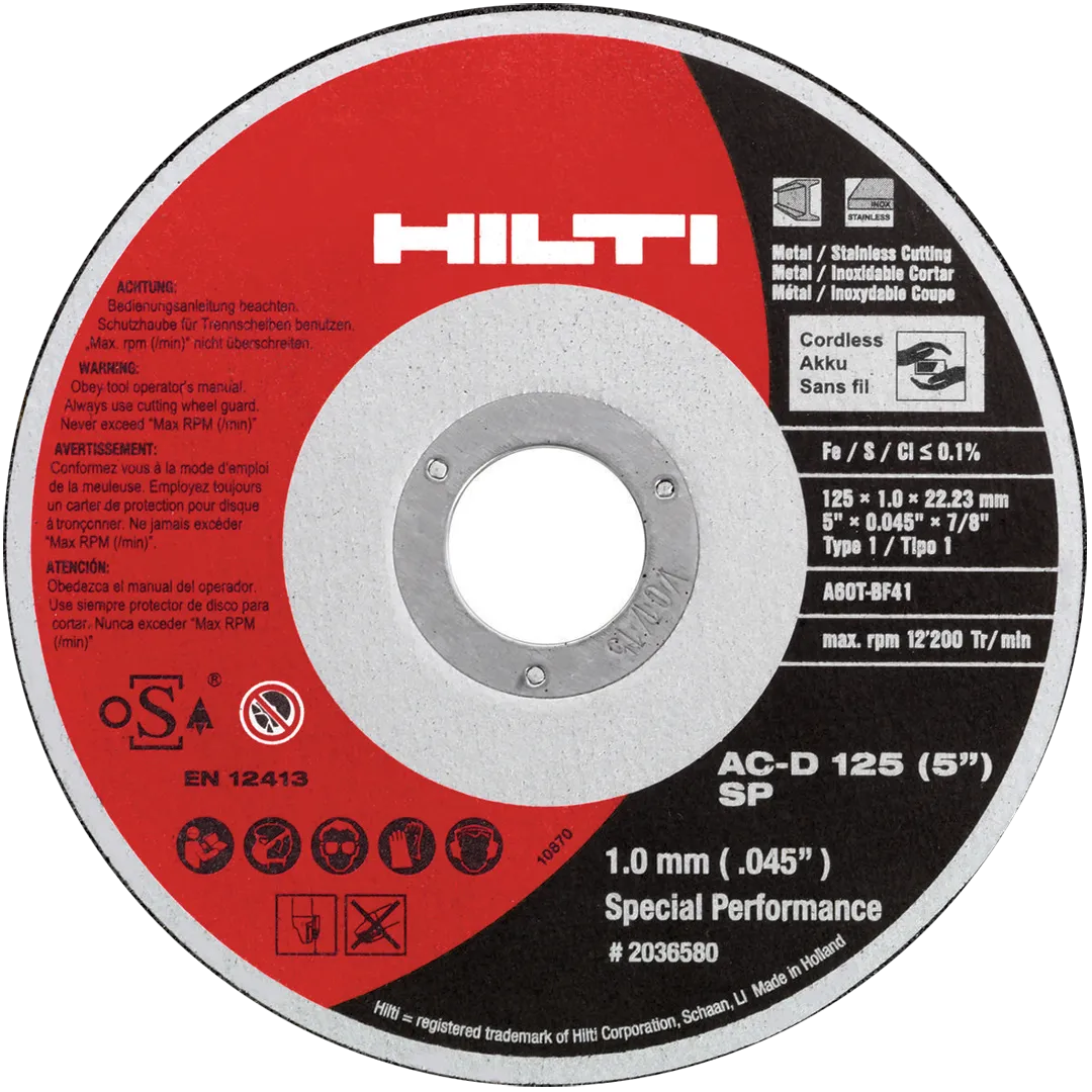 HILTI HILTI Angle Grinder Special Performance Wheel HILTI HILTI Angle Grinder Special Performance Wheel