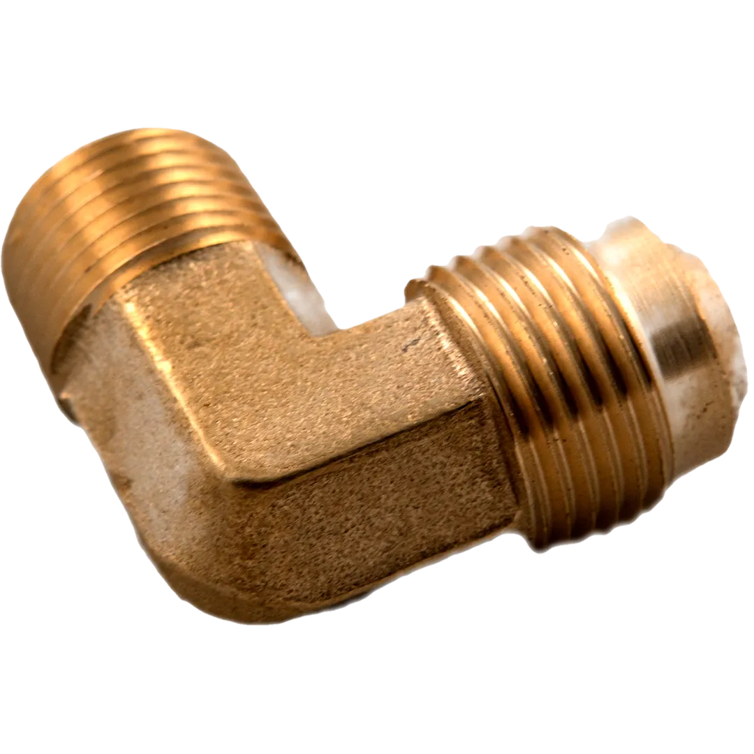 90° Brass Elbows - Flare x Male 90° Brass Elbows - Flare x Male
