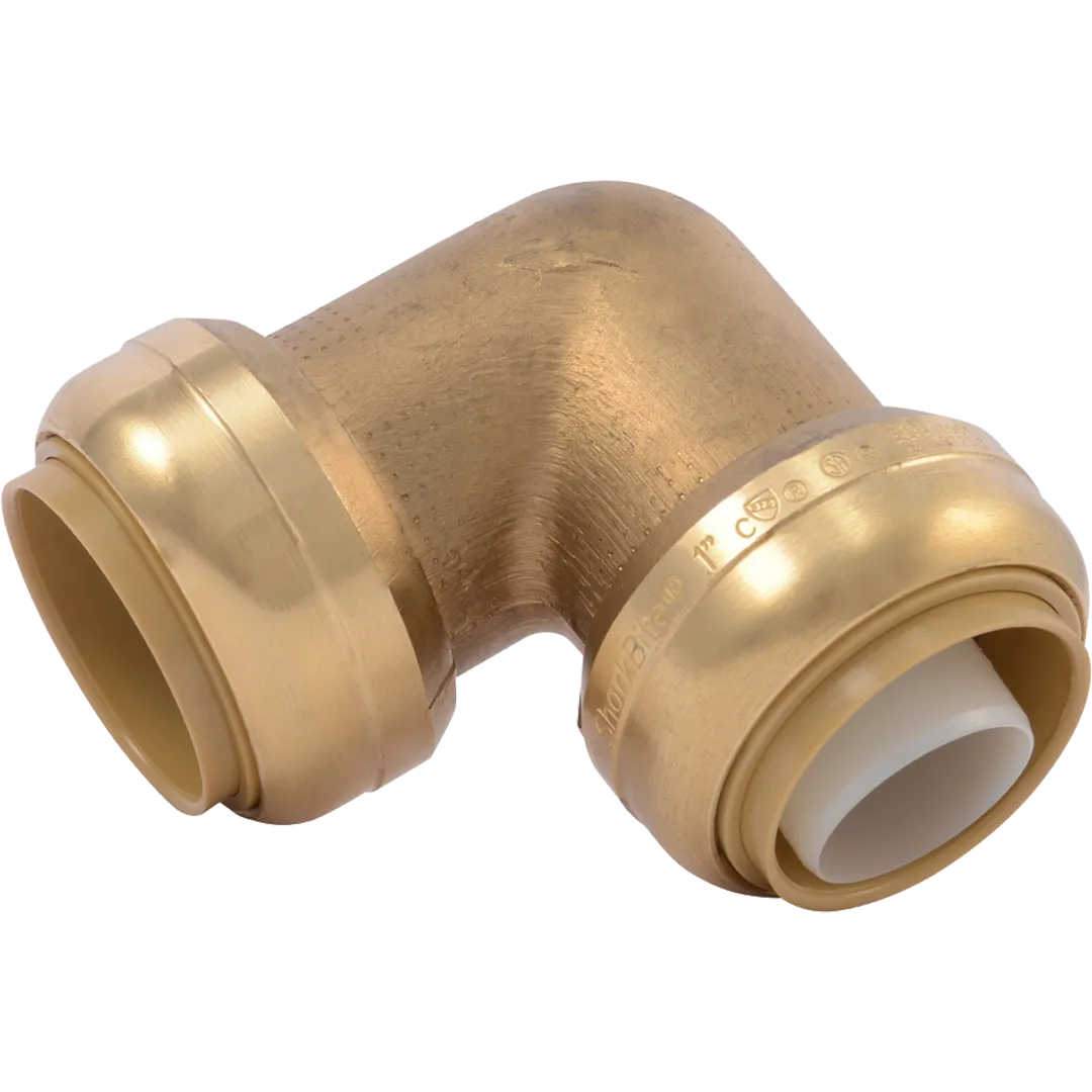 SHARKBITE SHARKBITE Brass Push-To-Connect 90° Elbows SHARKBITE SHARKBITE Brass Push-To-Connect 90° Elbows