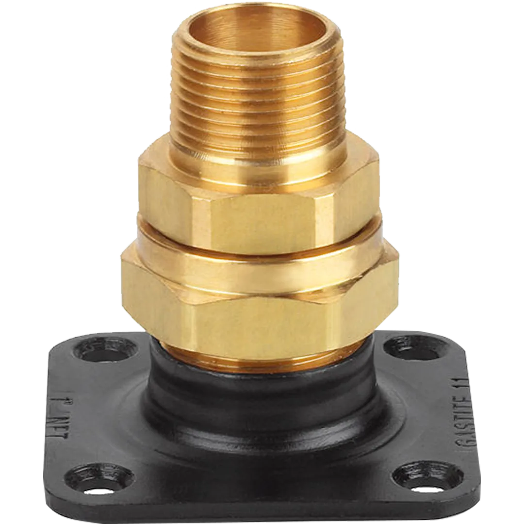 GASTITE GASTITE Brass Termination Fittings With Cast Flange - NPT GASTITE GASTITE Brass Termination Fittings With Cast Flange - NPT
