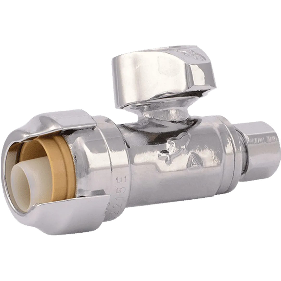 SHARKBITE SHARKBITE Chrome Plated Straight Stop Valves SHARKBITE SHARKBITE Chrome Plated Straight Stop Valves