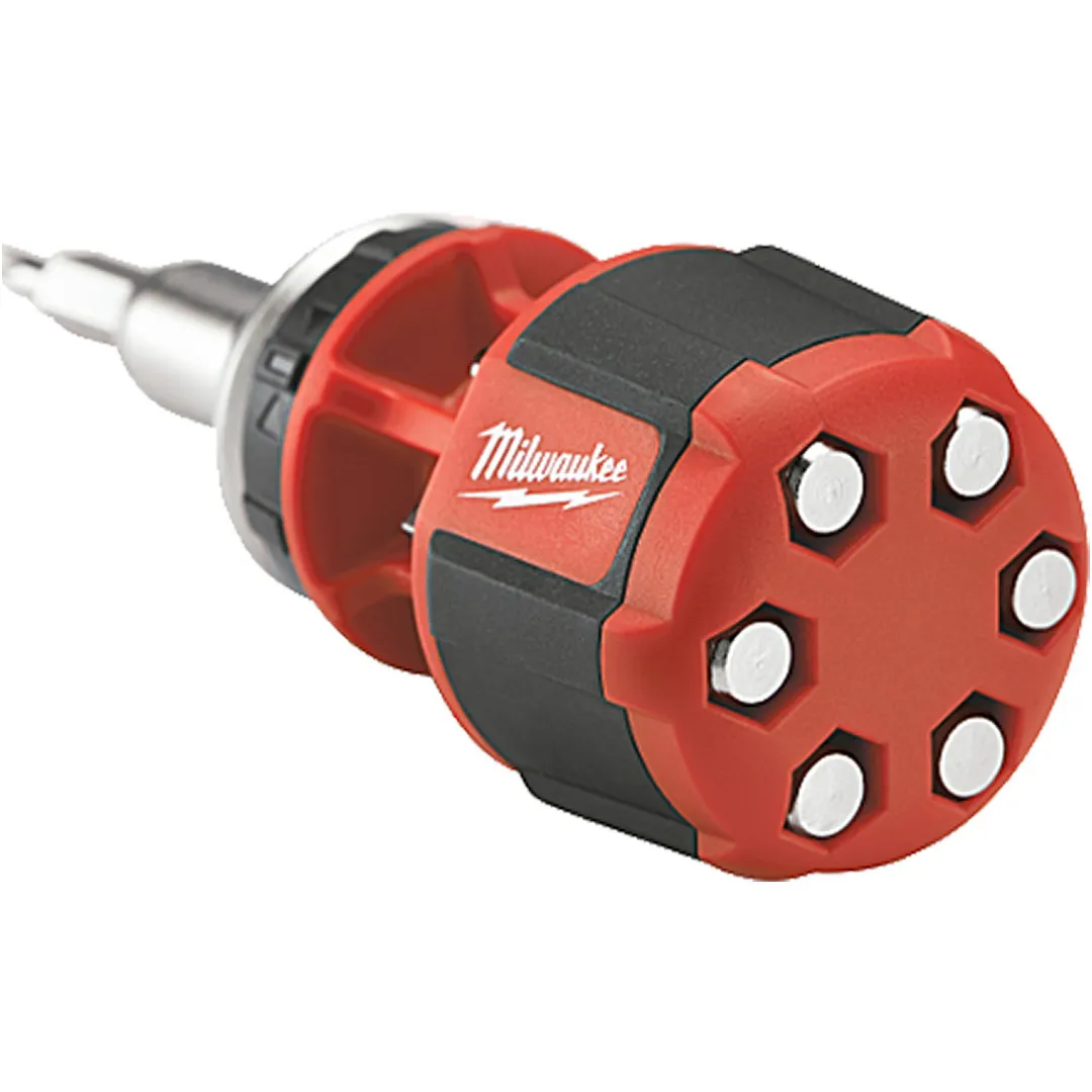 MILWAUKEE MILWAUKEE Compact 8-in-1 Ratchet Multi Bit Driver MILWAUKEE MILWAUKEE Compact 8-in-1 Ratchet Multi Bit Driver