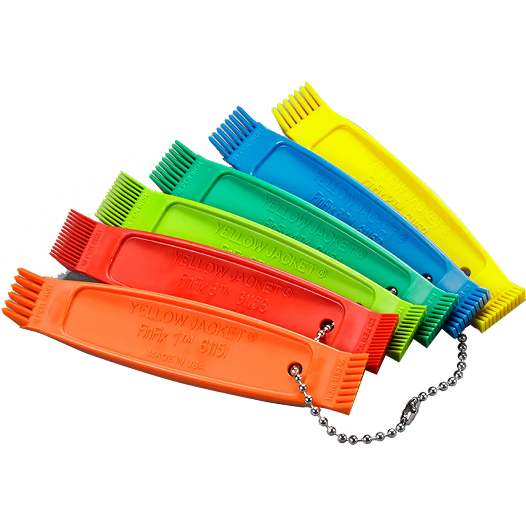 YELLOW JACKET YELLOW JACKET FinFix Ergonomic Air Conditioner Fin Comb Set - Assorted 6 Pieces YELLOW JACKET YELLOW JACKET FinFix Ergonomic Air Conditioner Fin Comb Set - Assorted 6 Pieces