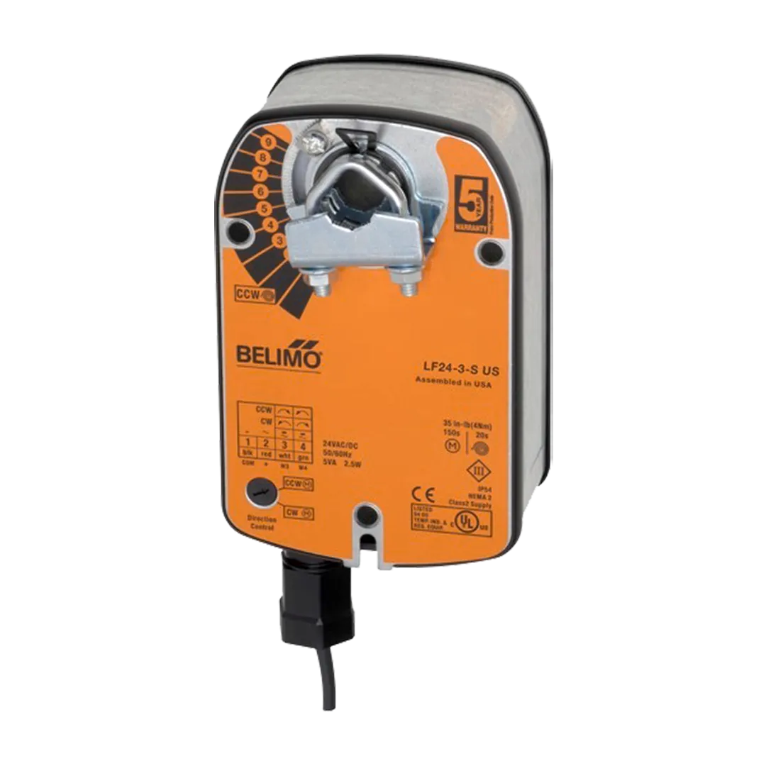 BELIMO BELIMO LF Series On/Off Spring Return Fail-Safe Damper Actuator BELIMO BELIMO LF Series On/Off Spring Return Fail-Safe Damper Actuator