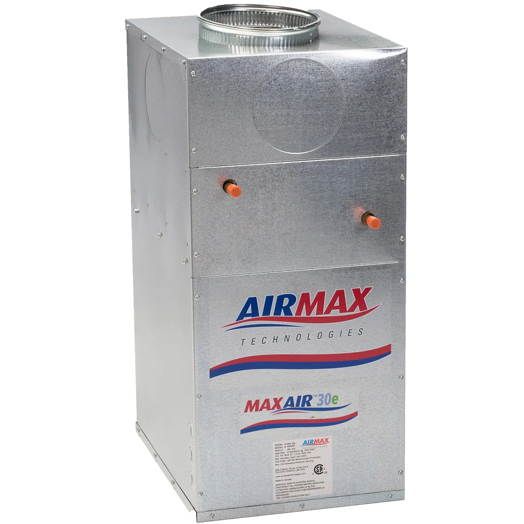 AIRMAX AIRMAX MAXAIR(e) Energy Efficient High Velocity Air Handlers With ECM Motor AIRMAX AIRMAX MAXAIR(e) Energy Efficient High Velocity Air Handlers With ECM Motor