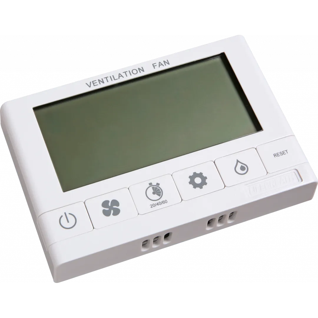 LIFEBREATH LIFEBREATH Programmable Digital Wall Control With LCD Screen LIFEBREATH LIFEBREATH Programmable Digital Wall Control With LCD Screen