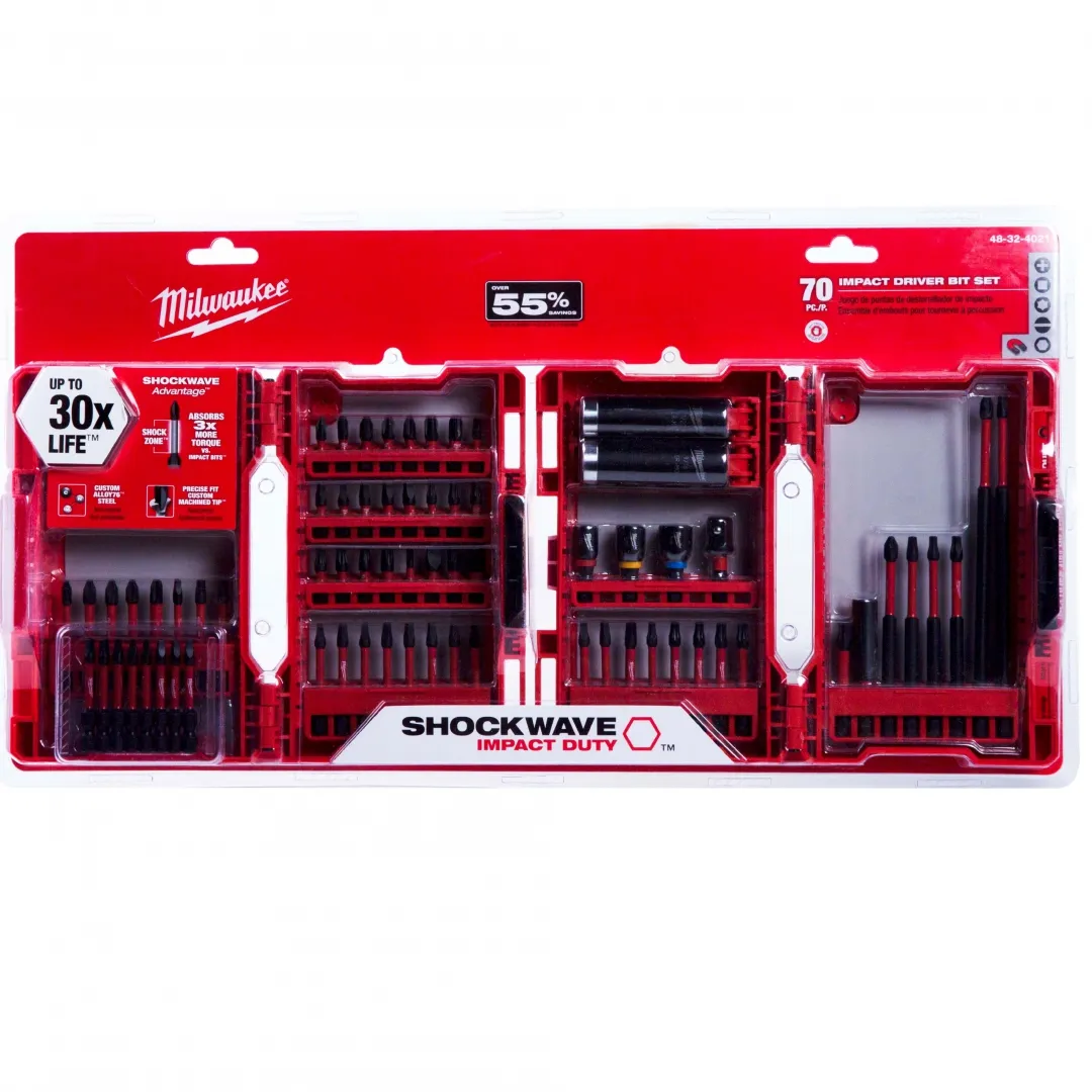 MILWAUKEE MILWAUKEE Shockwave Impact Duty Driver Bit Set - 70 Pieces