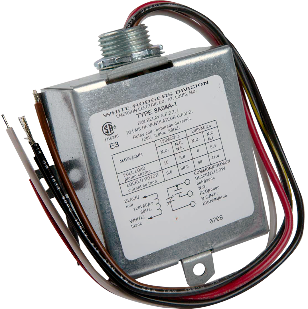 WHITE RODGERS WHITE RODGERS SPDT Fan Relay For Line Voltage Loads & Blowers