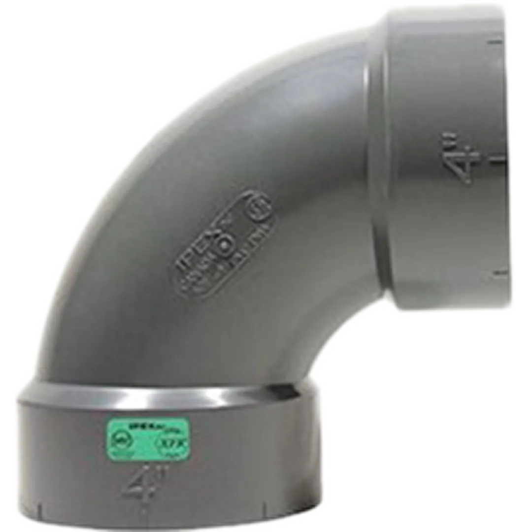 IPEX IPEX System XFR DWV PVC 90° Elbows IPEX IPEX System XFR DWV PVC 90° Elbows