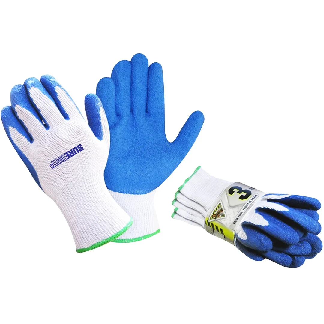 MCCORDICK MCCORDICK Workhorse Knit Gloves With Rubber Palm - 3 Pack MCCORDICK MCCORDICK Workhorse Knit Gloves With Rubber Palm - 3 Pack