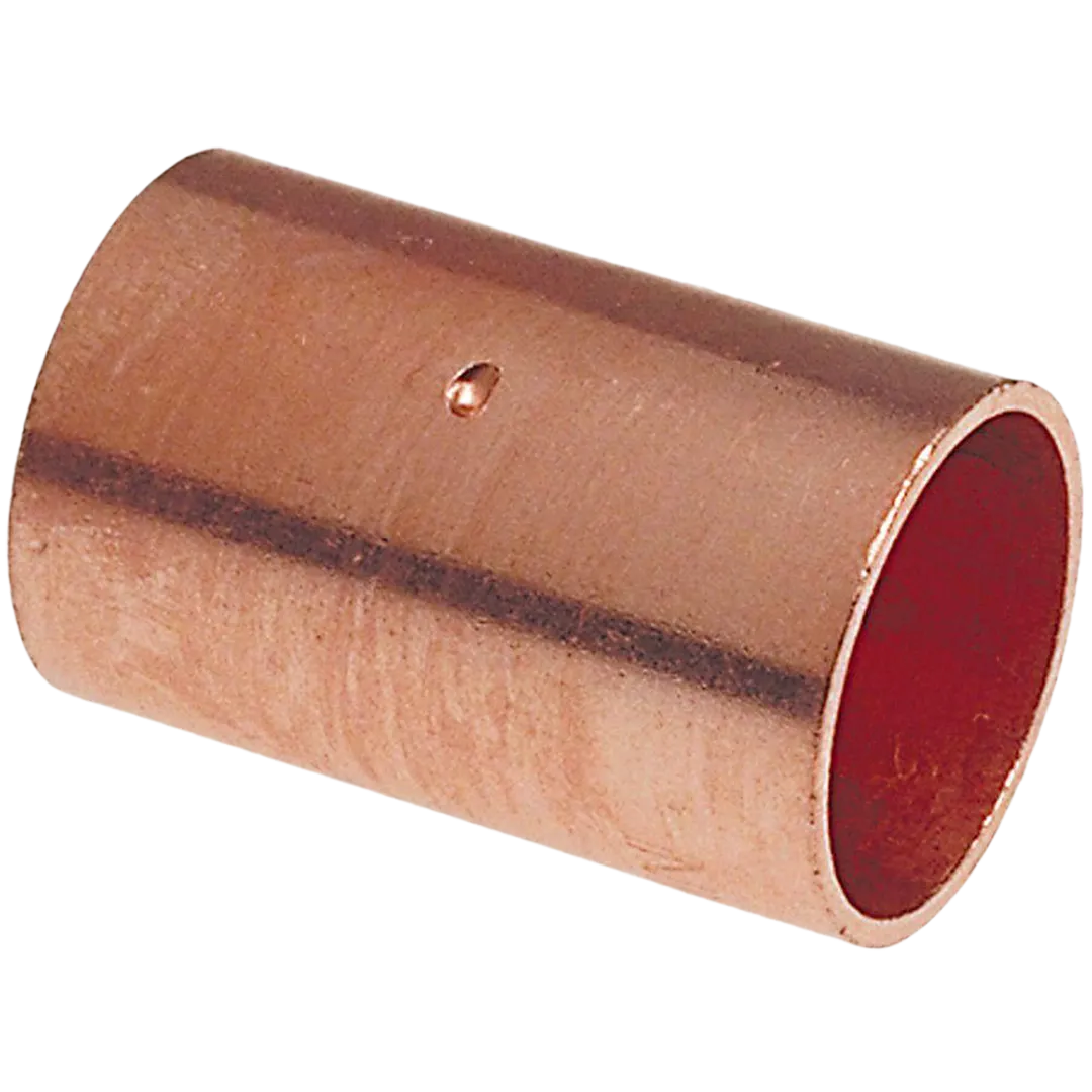 Wrot Copper Couplings With Stop - C x C Wrot Copper Couplings With Stop - C x C