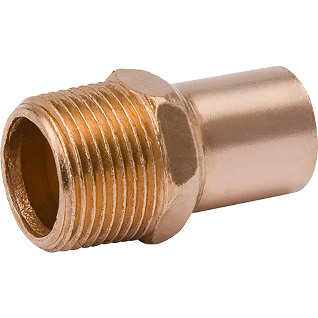 Wrot Copper Male Adapters - C x M Wrot Copper Male Adapters - C x M