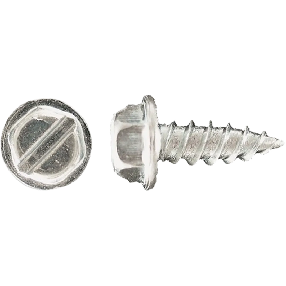 HPAULIN HPAULIN Zinc Plated Indented Hex Washer Head Slotted S-Type Duct Screws HPAULIN HPAULIN Zinc Plated Indented Hex Washer Head Slotted S-Type Duct Screws