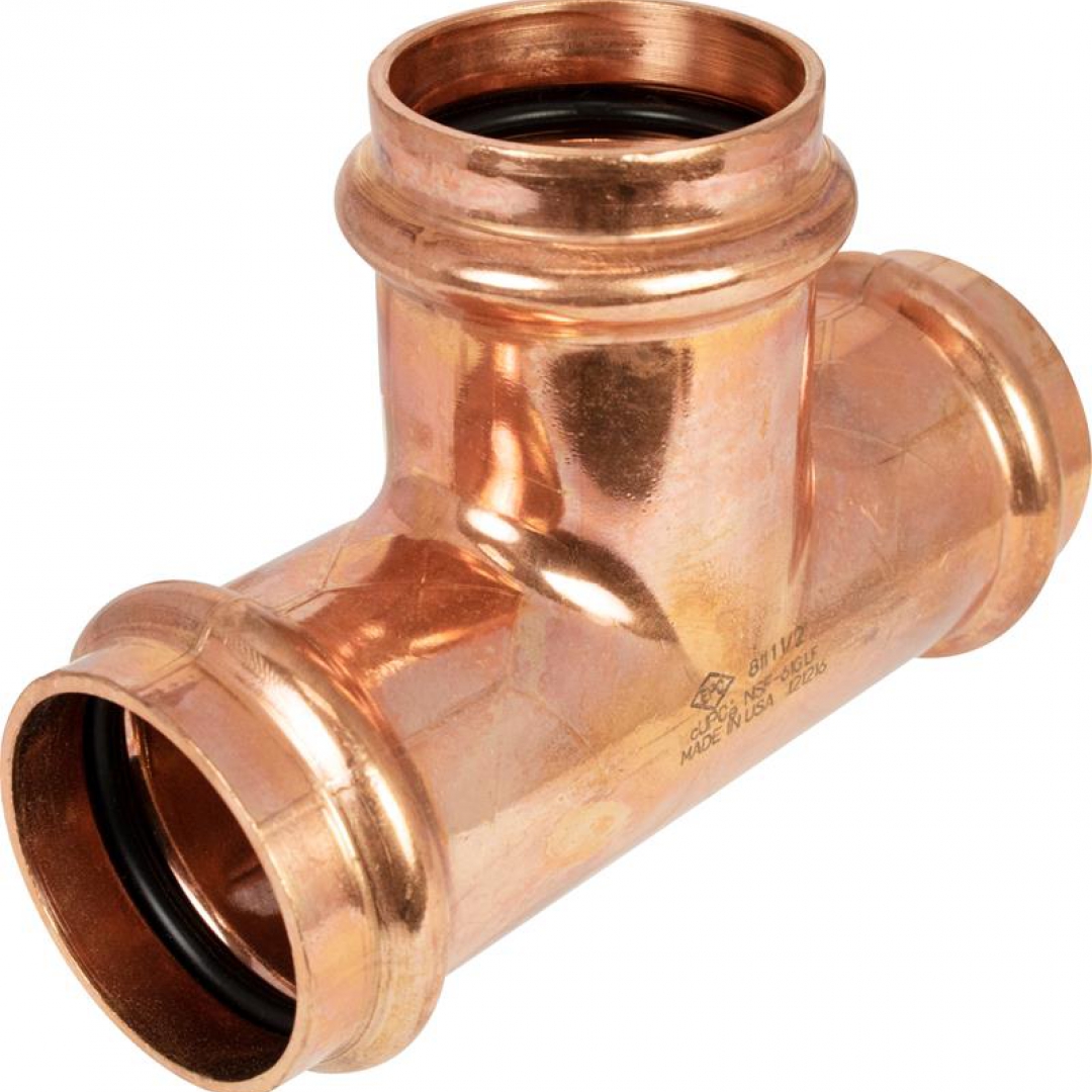APOLLO VALVES APOLLO VALVES Copper Press Tee - P x P x P APOLLO VALVES APOLLO VALVES Copper Press Tee - P x P x P