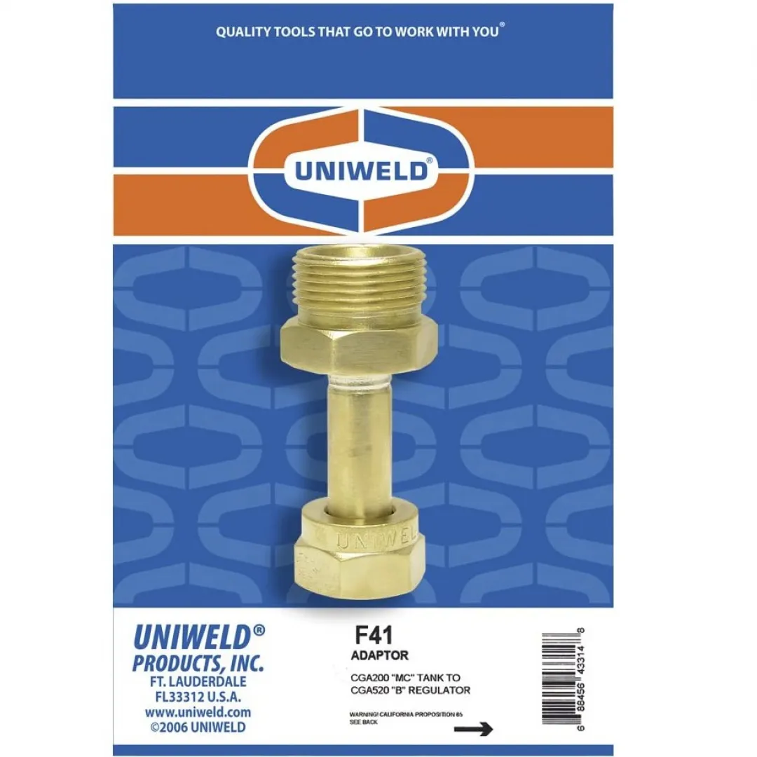 UNIWELD UNIWELD Cylinder To Regulator Adaptors UNIWELD UNIWELD Cylinder To Regulator Adaptors