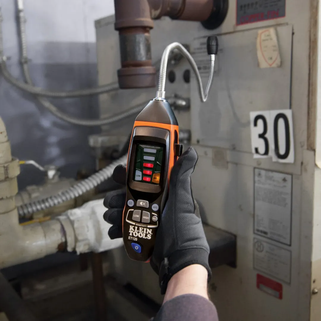 KLEIN TOOLS KLEIN TOOLS ET120 Digital Combustible Gas Leak Detector KLEIN TOOLS KLEIN TOOLS ET120 Digital Combustible Gas Leak Detector