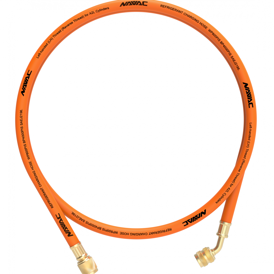 NAVAC NAVAC NH5L Refrigerant Charging Hose w/o Ball Valve - A2L Compatible NAVAC NAVAC NH5L Refrigerant Charging Hose w/o Ball Valve - A2L Compatible