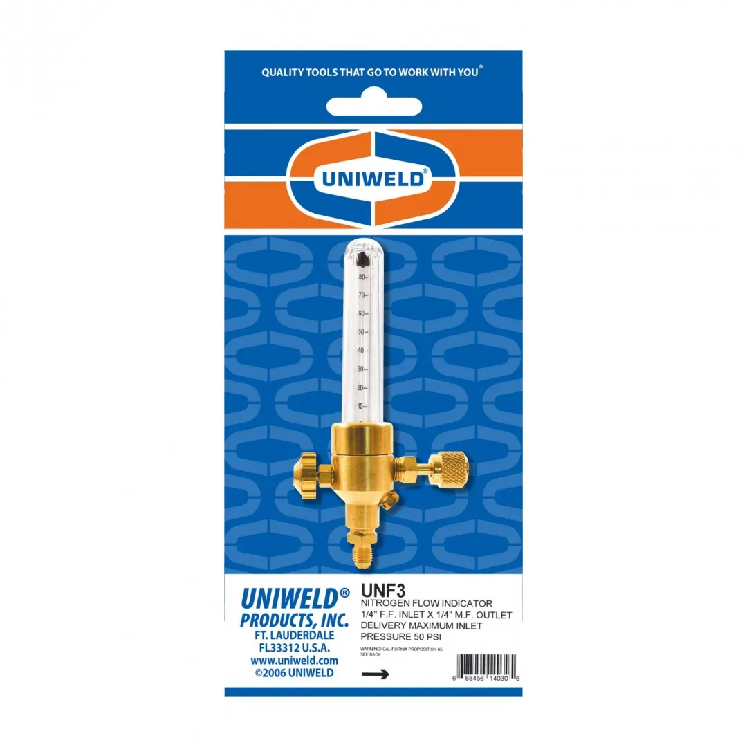 UNIWELD UNIWELD Nitrogen Flow Indicator UNIWELD UNIWELD Nitrogen Flow Indicator