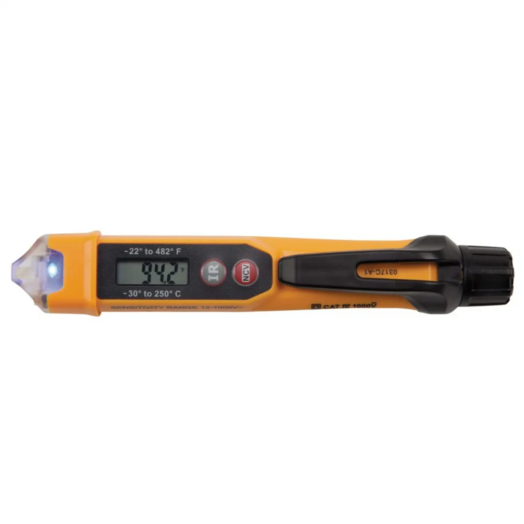 KLEIN TOOLS KLEIN TOOLS Non-Contact Voltage Tester Pen With with Infrared Thermometer KLEIN TOOLS KLEIN TOOLS Non-Contact Voltage Tester Pen With with Infrared Thermometer