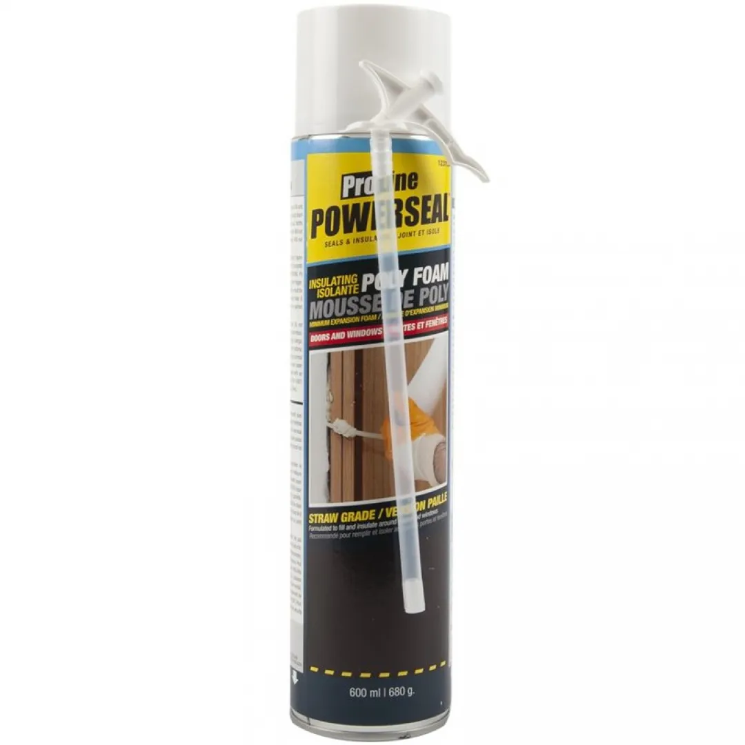 Pro-Line Pro-Line Powerseal Window & Door Poly Foam Sealant With Straw - 680g Pro-Line Pro-Line Powerseal Window & Door Poly Foam Sealant With Straw - 680g
