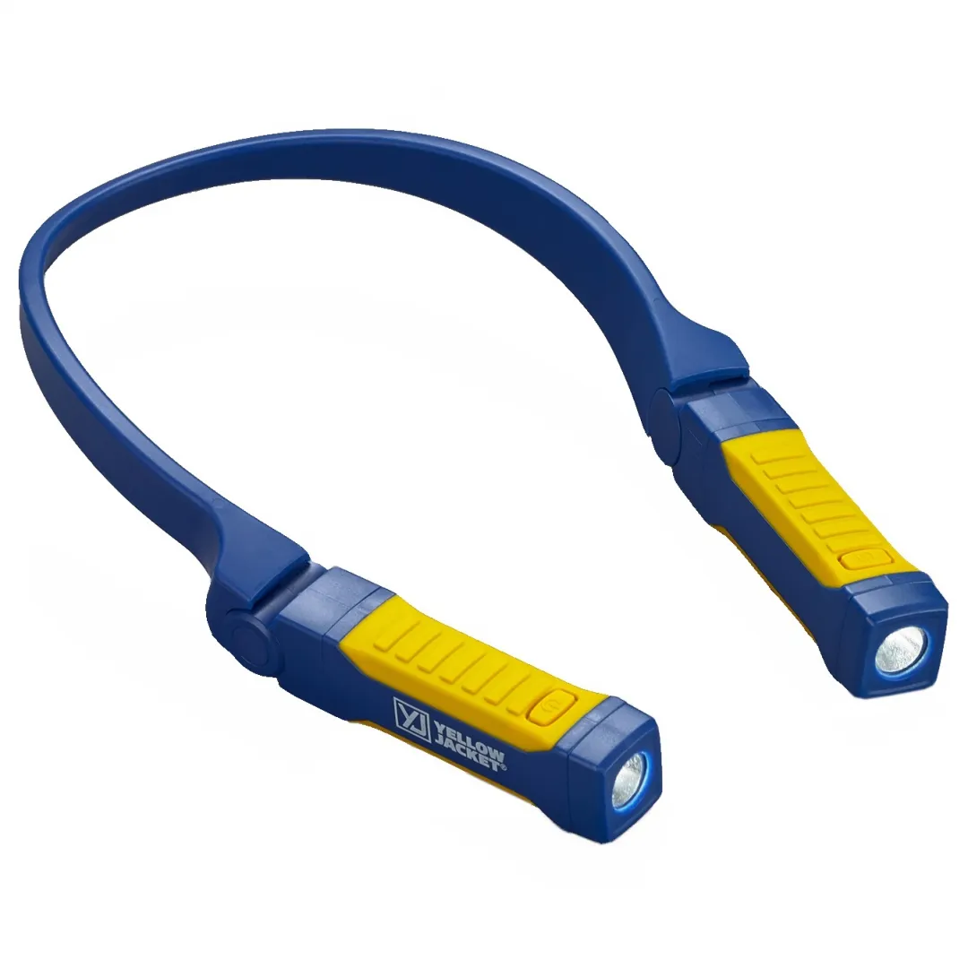 YELLOW JACKET YELLOW JACKET Hands Free Dual LED Neck Flashlight - 200 Lumen YELLOW JACKET YELLOW JACKET Hands Free Dual LED Neck Flashlight - 200 Lumen