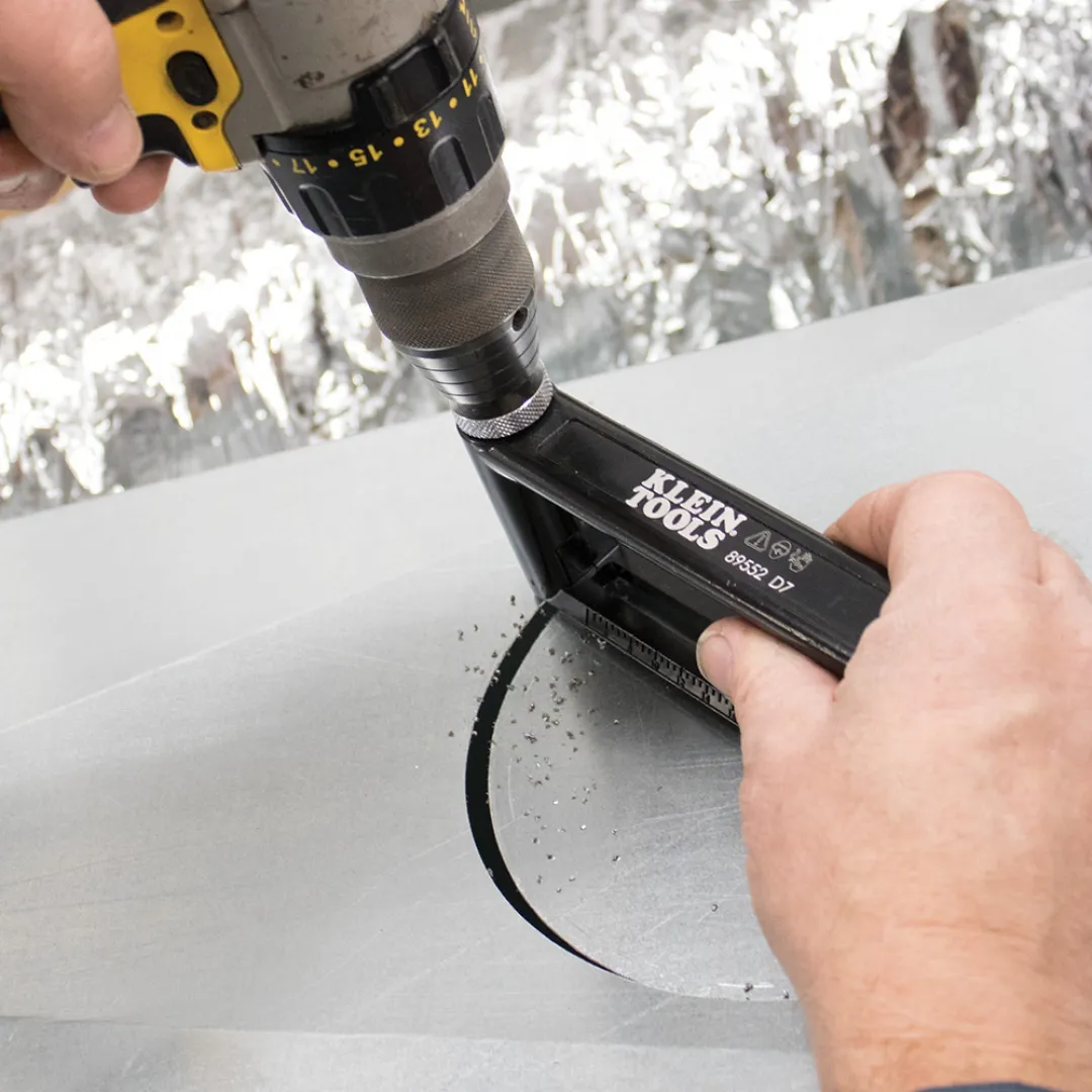 KLEIN TOOLS KLEIN TOOLS Hole Cutter For Duct & Sheet Metal - 2" to 12" KLEIN TOOLS KLEIN TOOLS Hole Cutter For Duct & Sheet Metal - 2" to 12"