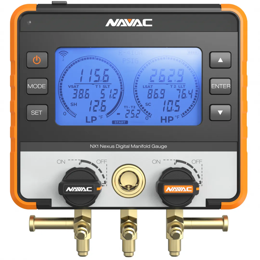 NAVAC NAVAC Nexus Digital Manifold Gauge With Bluetooth - A2L NAVAC NAVAC Nexus Digital Manifold Gauge With Bluetooth - A2L