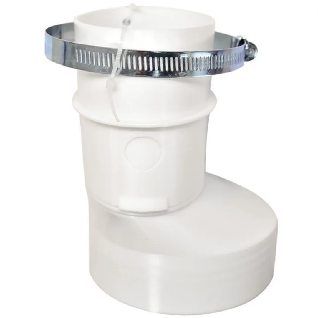 DUNDAS JAFINE DUNDAS JAFINE Round To Oval Dryer Duct Adapter DUNDAS JAFINE DUNDAS JAFINE Round To Oval Dryer Duct Adapter