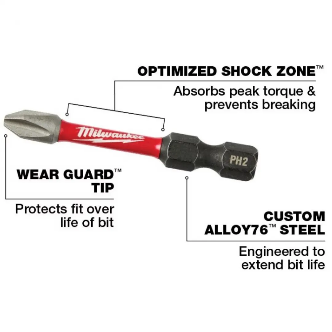 MILWAUKEE MILWAUKEE SHOCKWAVE Impact Duty Carabiner PH2-3-SQ 1,2,3 Keychain Set MILWAUKEE MILWAUKEE SHOCKWAVE Impact Duty Carabiner PH2-3-SQ 1,2,3 Keychain Set