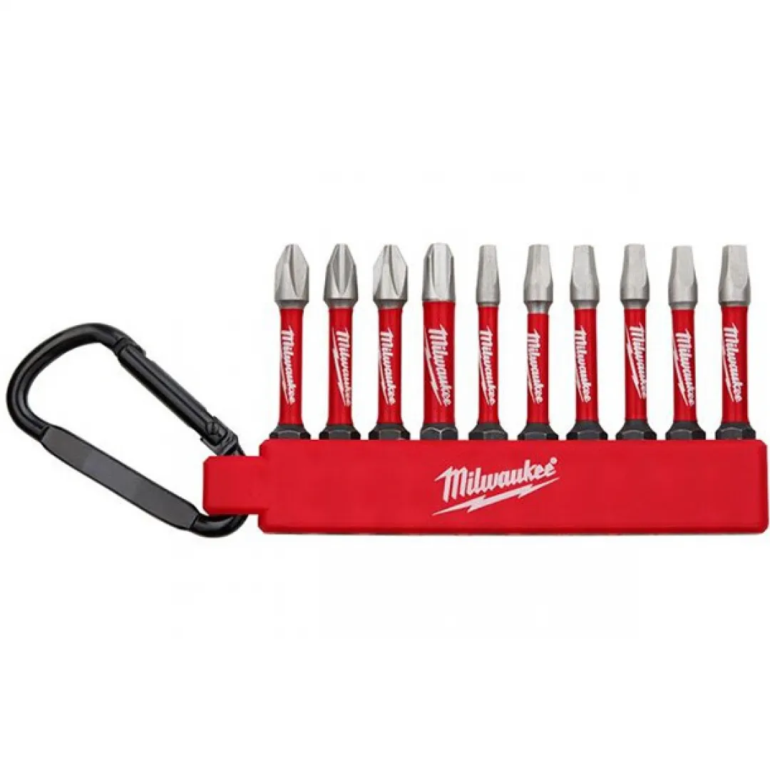 MILWAUKEE MILWAUKEE SHOCKWAVE Impact Duty Carabiner PH2-3-SQ 1,2,3 Keychain Set MILWAUKEE MILWAUKEE SHOCKWAVE Impact Duty Carabiner PH2-3-SQ 1,2,3 Keychain Set