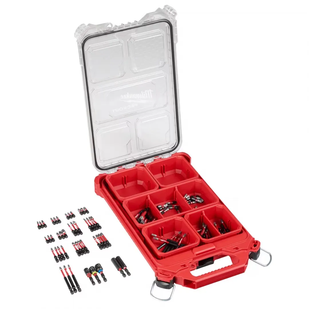 MILWAUKEE MILWAUKEE SHOCKWAVE Impact Duty Driver Bit PACKOUT Set - 100 Pieces MILWAUKEE MILWAUKEE SHOCKWAVE Impact Duty Driver Bit PACKOUT Set - 100 Pieces