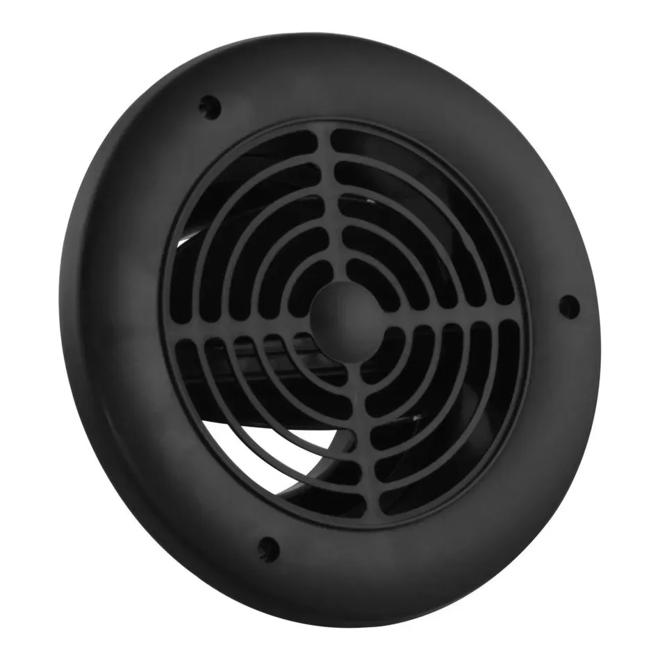 IMPERIAL IMPERIAL Soffit Round Exhaust Vent - Black, Plastic IMPERIAL IMPERIAL Soffit Round Exhaust Vent - Black, Plastic