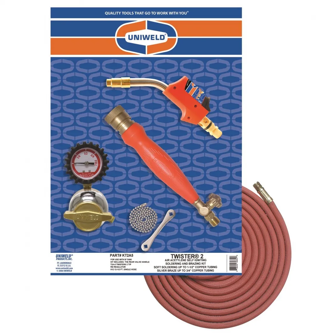 UNIWELD UNIWELD Twister 2 Air Acetylene Self Igniting Kit - MC UNIWELD UNIWELD Twister 2 Air Acetylene Self Igniting Kit - MC
