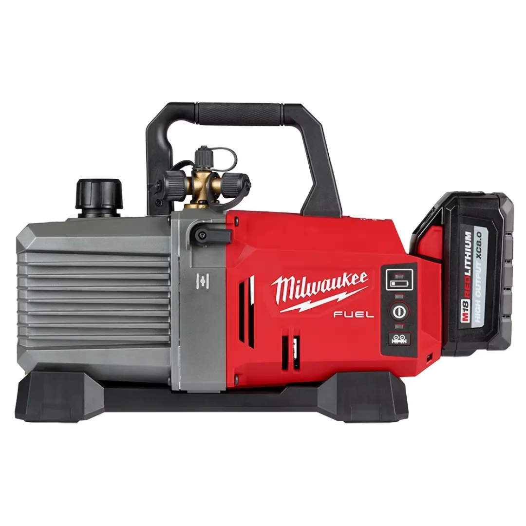 MILWAUKEE MILWAUKEE Vacuum Pump Kit With Charger & M18 Battery - 5 CFM MILWAUKEE MILWAUKEE Vacuum Pump Kit With Charger & M18 Battery - 5 CFM